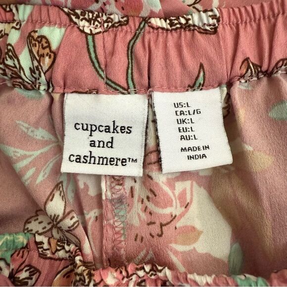 Cupcakes & Cashmere Floral Pajama Bottoms Pink Floral Large - Picture 6 of 6